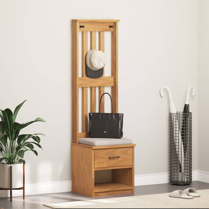Hall Tree SANDNES 45x40x159.5 cm Solid Wood Pine