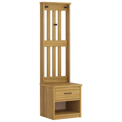Hall Tree "SANDNES" 45x40x159,5 cm Solid Wood Pine