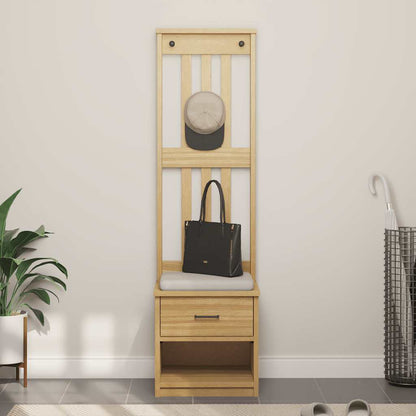 Hall Tree SANDNES 45x40x159.5 cm Solid Wood Pine