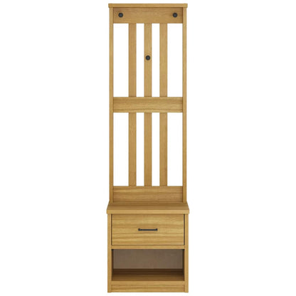 Hall Tree "SANDNES" 45x40x159,5 cm Solid Wood Pine