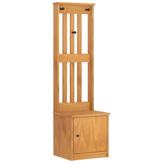 Hall Tree SANDNES 45x40x159.5 cm Solid Wood Pine
