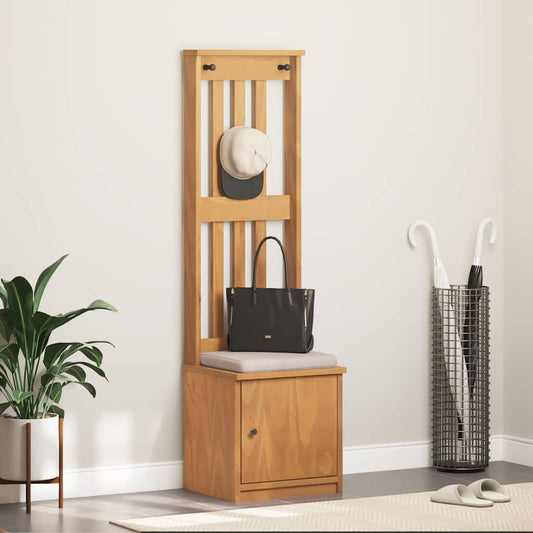 Hall Tree SANDNES 45x40x159.5 cm Solid Wood Pine