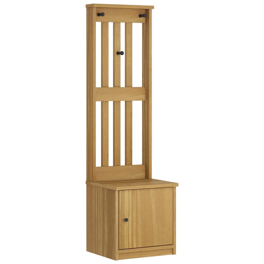 Hall Tree SANDNES 45x40x159.5 cm Solid Wood Pine
