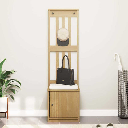 Hall Tree SANDNES 45x40x159.5 cm Solid Wood Pine