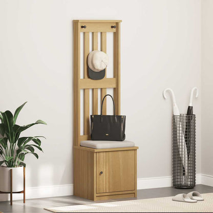 Hall Tree SANDNES 45x40x159.5 cm Solid Wood Pine