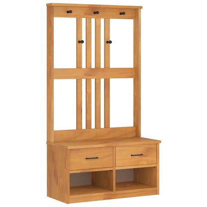 Hall Tree SANDNES 87x40x159.5cm Solid Wood Pine
