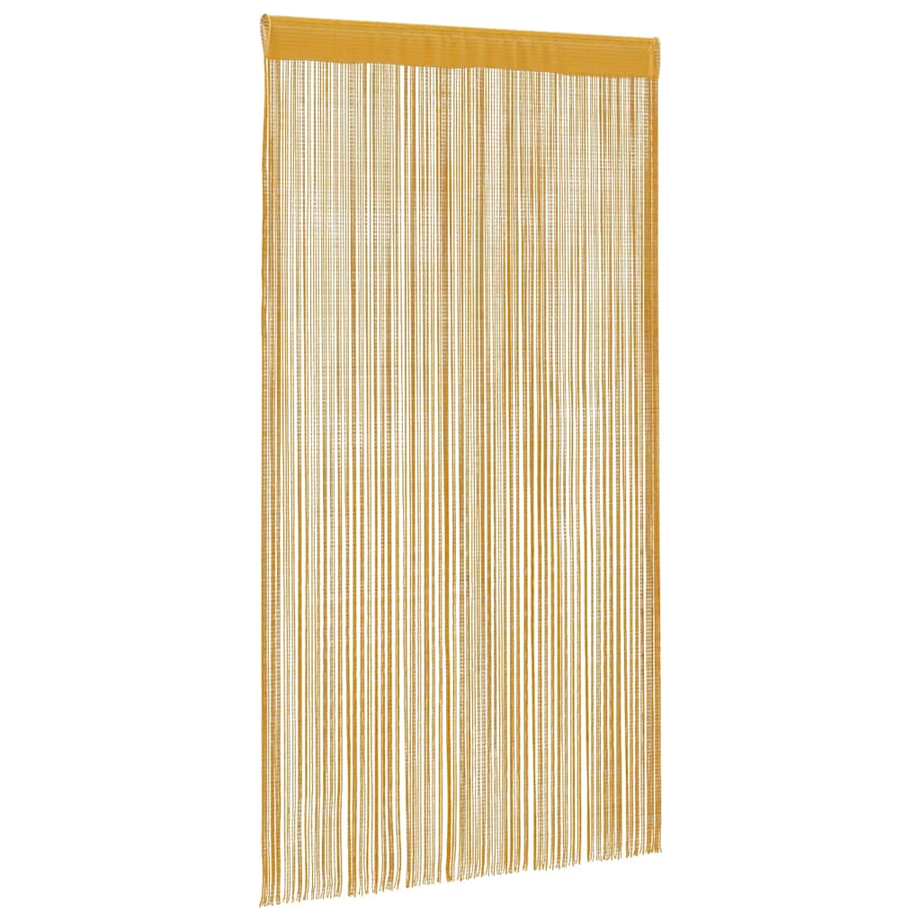 String Curtains 2 pcs Gold 100x250 cm