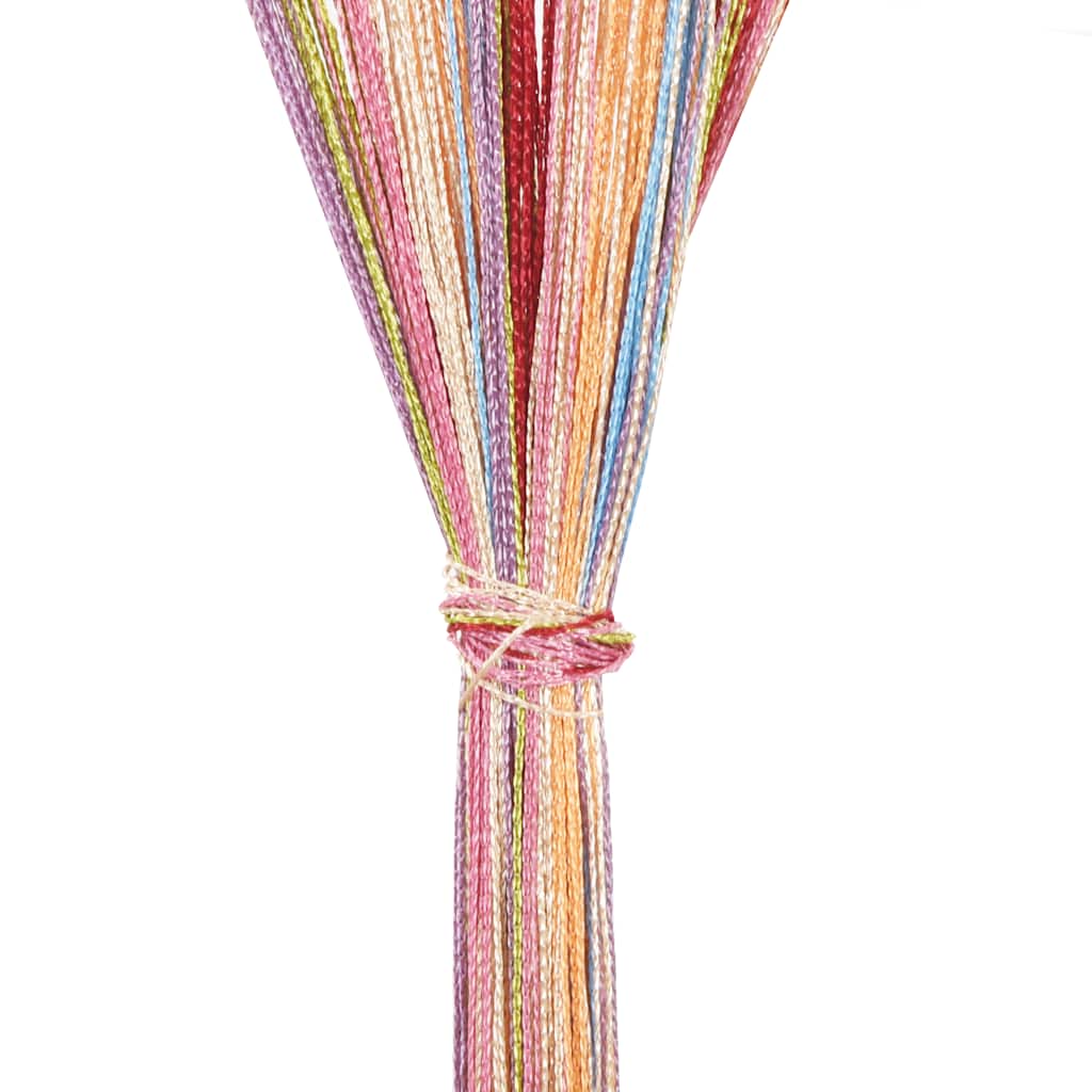 String Curtains 2 pcs Multicolour 140x250 cm