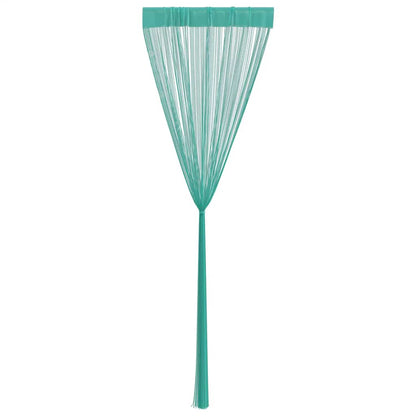 String Curtains 2 pcs Turquoise 100x250 cm
