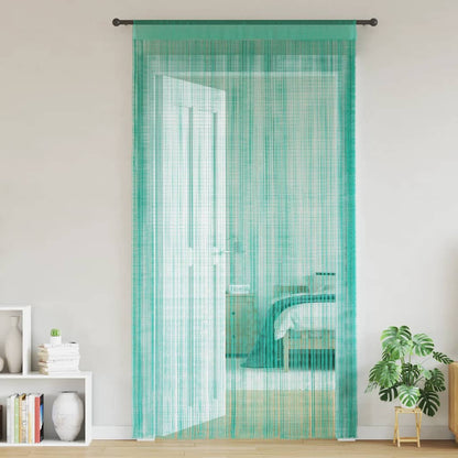 String Curtains 2 pcs Turquoise 140x250 cm