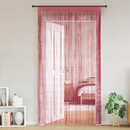 String Curtains 2 pcs Pink 140x250 cm