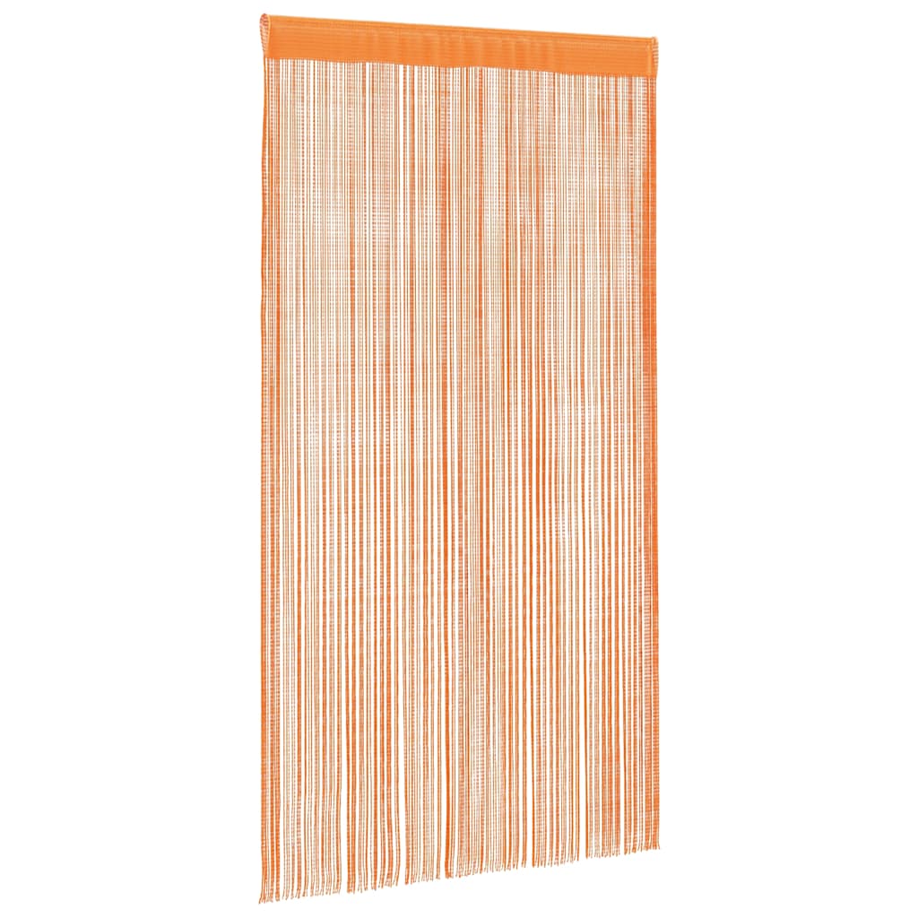 String Curtains 2 pcs Orange 100x250 cm