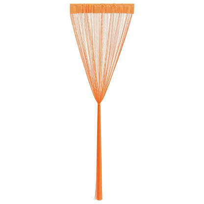 String Curtains 2 pcs Orange 100x250 cm