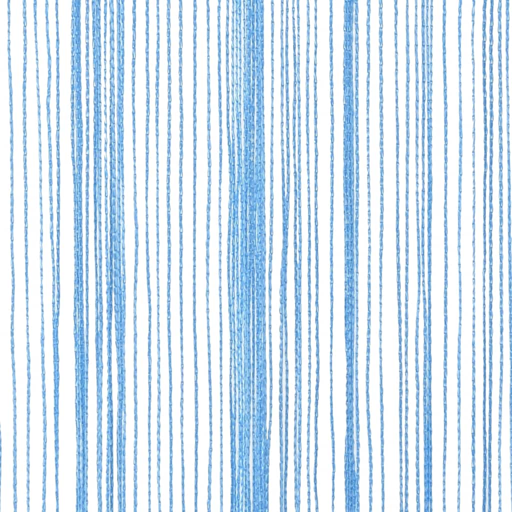 String Curtains 2 pcs Light Blue 100x250 cm