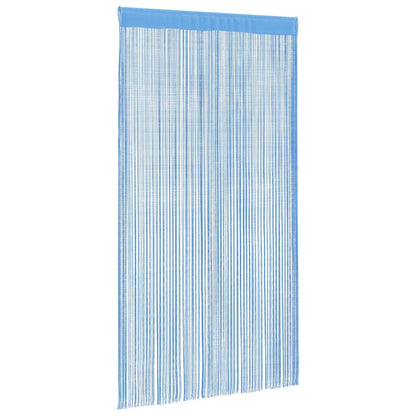 String Curtains 2 pcs Light Blue 140x250 cm