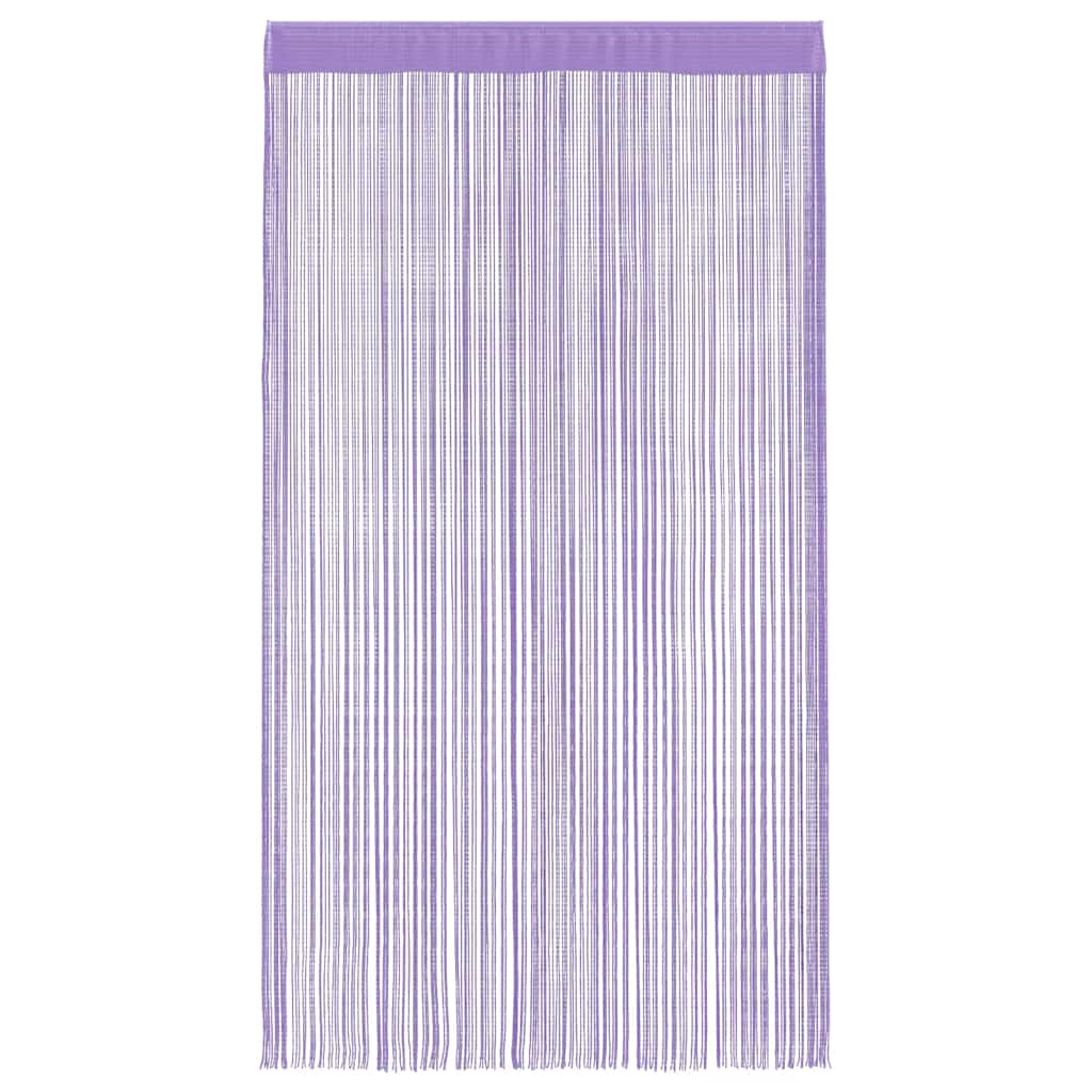 String Curtains 2 pcs Purple 100x250 cm