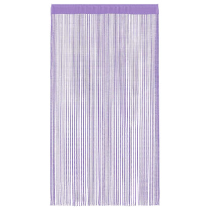 String Curtains 2 pcs Purple 100x250 cm
