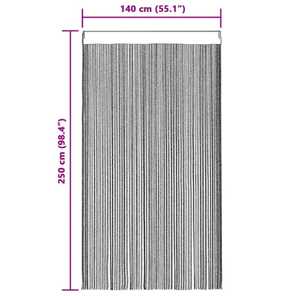 String Curtains 2 pcs Purple 140x250 cm