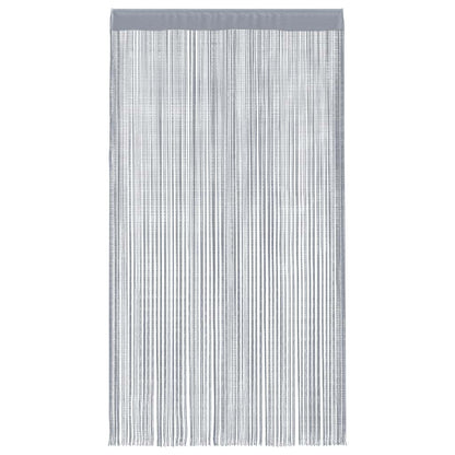 String Curtains 2 pcs Light Grey 140x250 cm