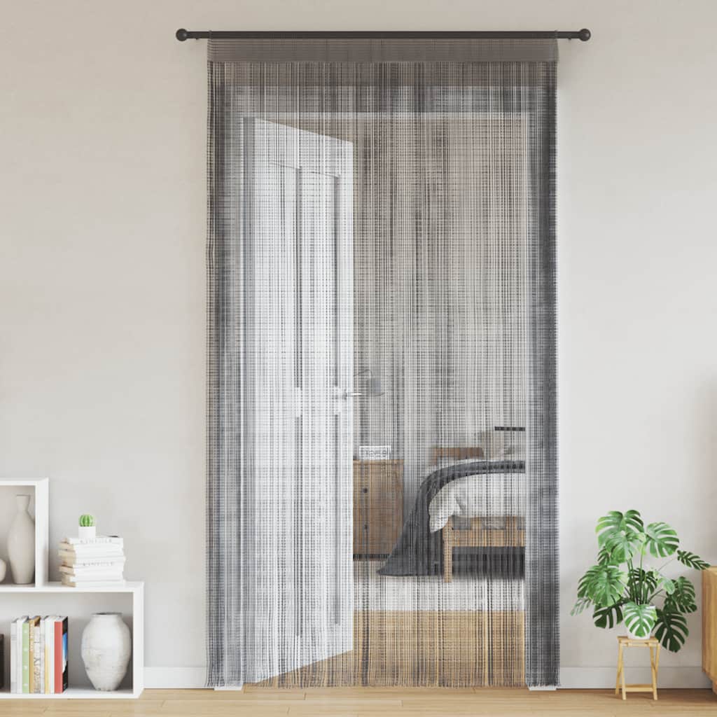 String Curtains 2 pcs Anthracite 100x250 cm
