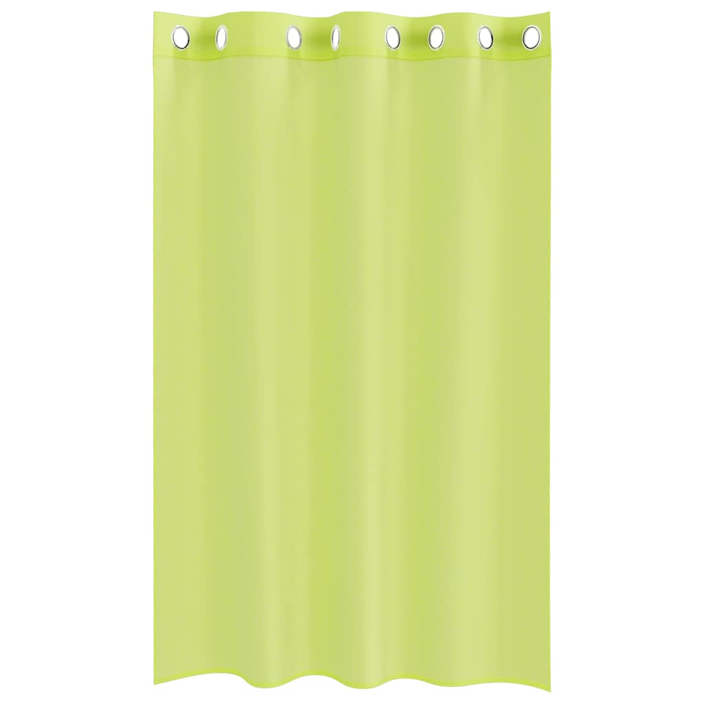 Voile Curtains with Grommets 2 pcs Apple Green 140x175 cm