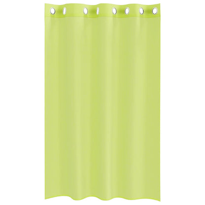 Voile Curtains with Grommets 2 pcs Apple Green 140x175 cm