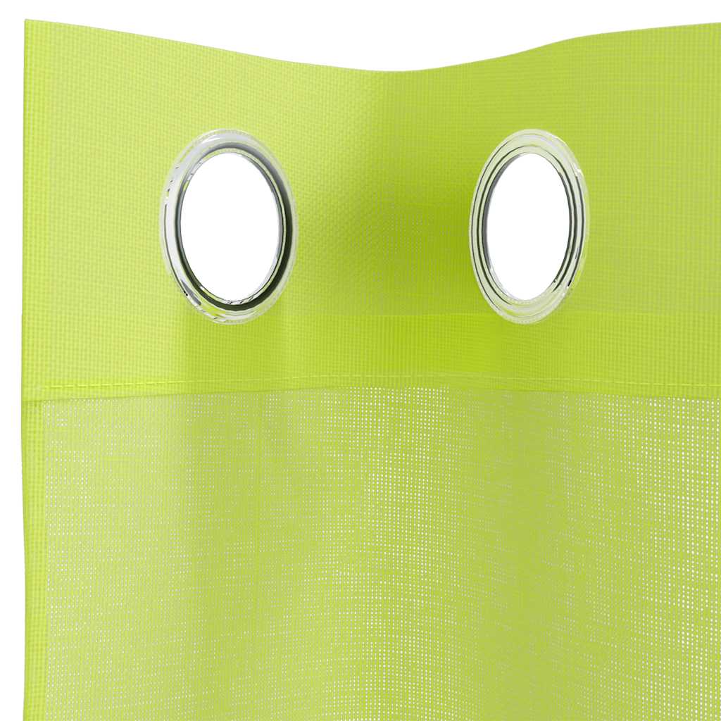 Voile Curtains with Grommets 2 pcs Apple Green 140x260 cm