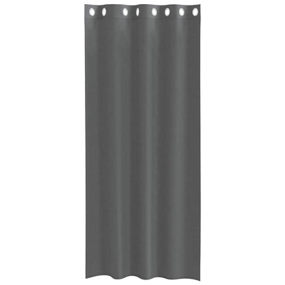 Voile Curtains with Grommets 2 pcs Dark Grey 140x225 cm