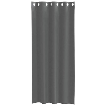 Voile Curtains with Grommets 2 pcs Dark Grey 140x245 cm