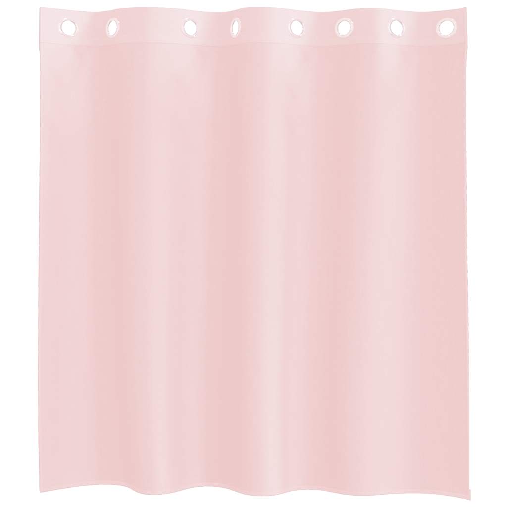 Voile Curtains with Grommets 2 pcs Light Pink 140x140 cm