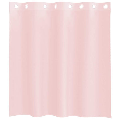 Voile Curtains with Grommets 2 pcs Light Pink 140x140 cm