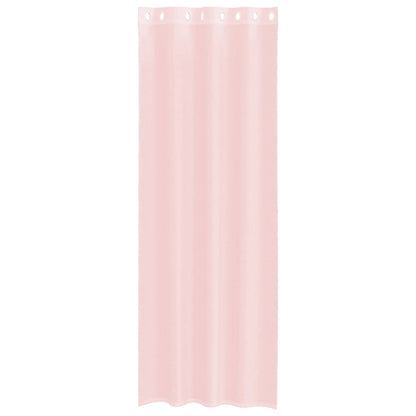 Voile Curtains with Grommets 2 pcs Light Pink 140x260 cm