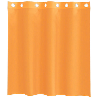 Voile Curtains with Grommets 2 pcs Orange 140x140 cm