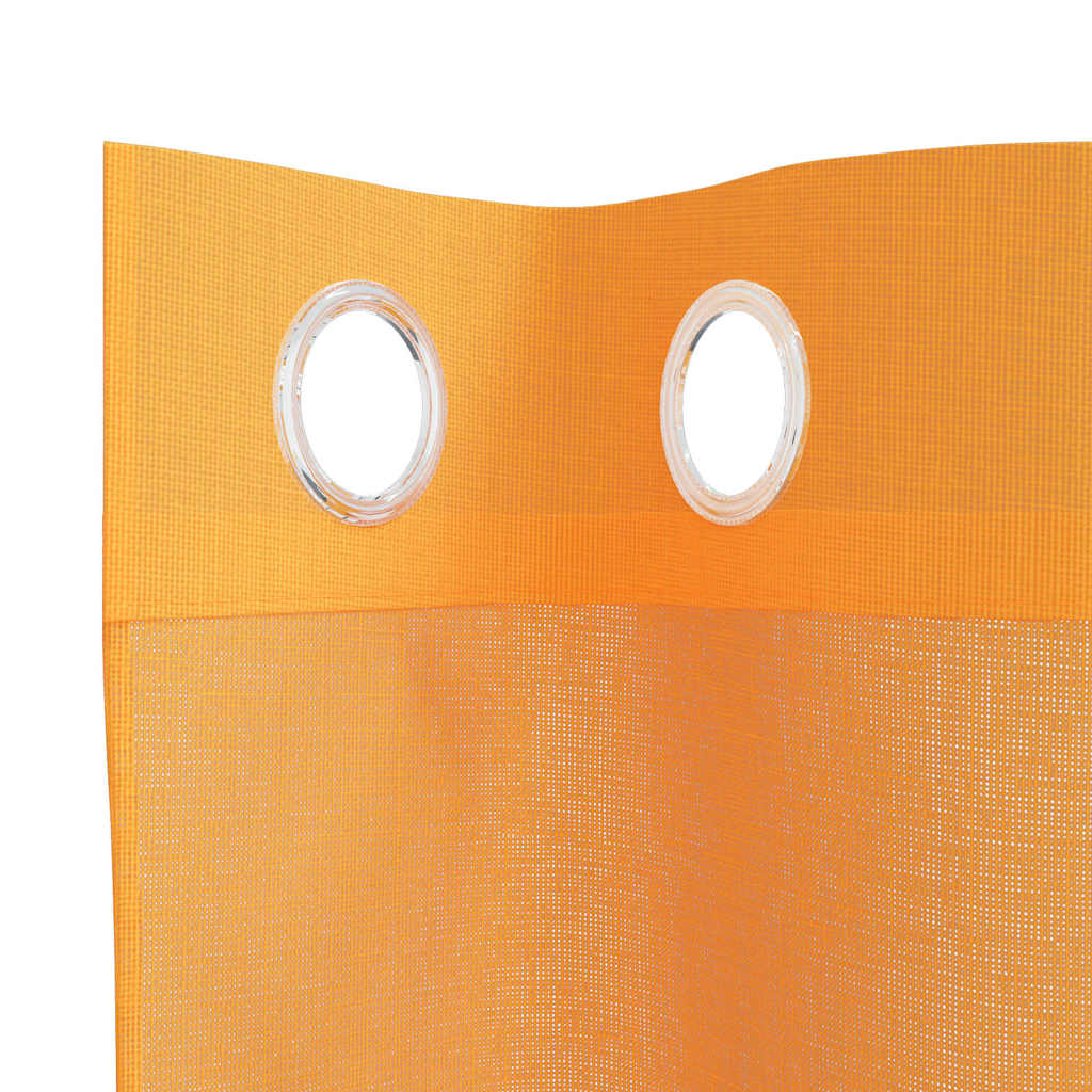 Voile Curtains with Grommets 2 pcs Orange 140x140 cm