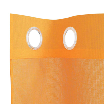 Voile Curtains with Grommets 2 pcs Orange 140x140 cm