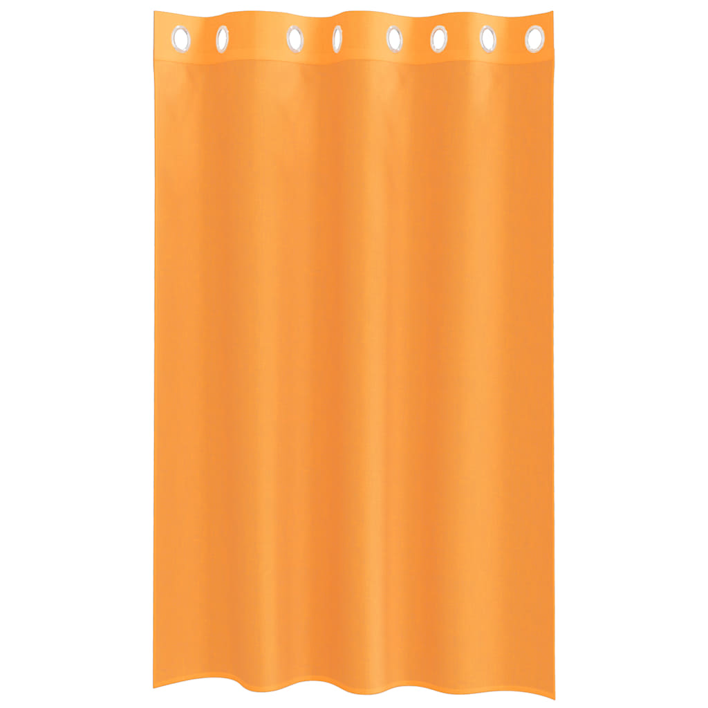 Voile Curtains with Grommets 2 pcs Orange 140x175 cm