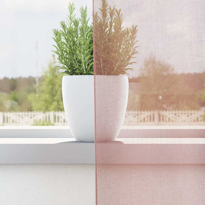 Voile Curtains with Grommets 2 pcs Pink 140x175 cm