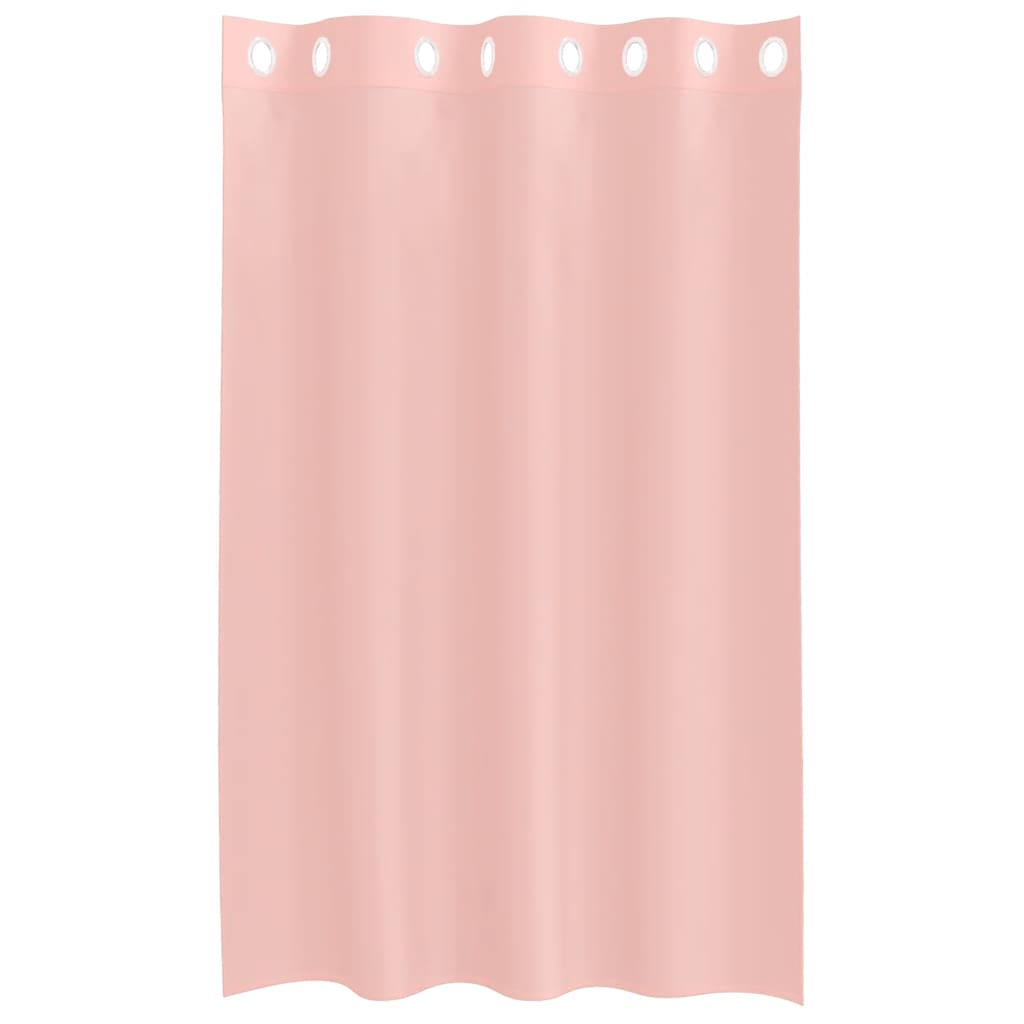 Voile Curtains with Grommets 2 pcs Pink 140x175 cm