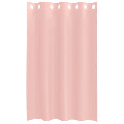Voile Curtains with Grommets 2 pcs Pink 140x175 cm
