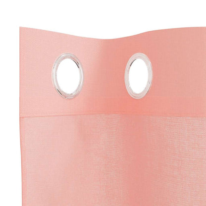 Voile Curtains with Grommets 2 pcs Pink 140x175 cm