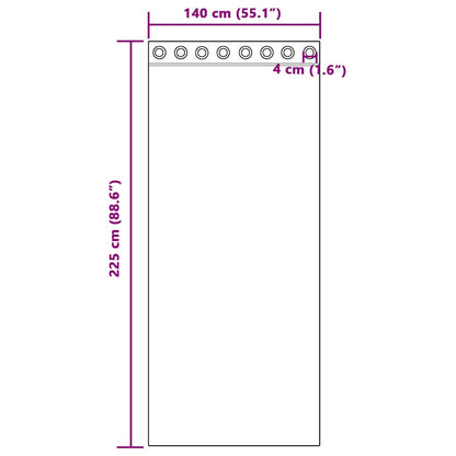 Voile Curtains with Grommets 2 pcs Pink 140x225 cm