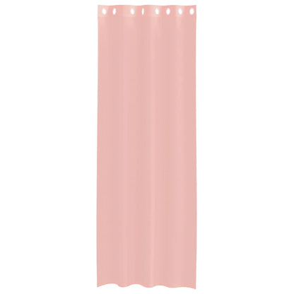 Voile Curtains with Grommets 2 pcs Pink 140x260 cm