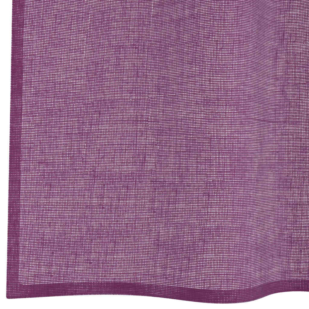 Voile Curtains with Grommets 2 pcs Purple 140x140 cm