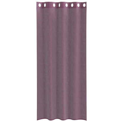 Voile Curtains with Grommets 2 pcs Purple 140x225 cm