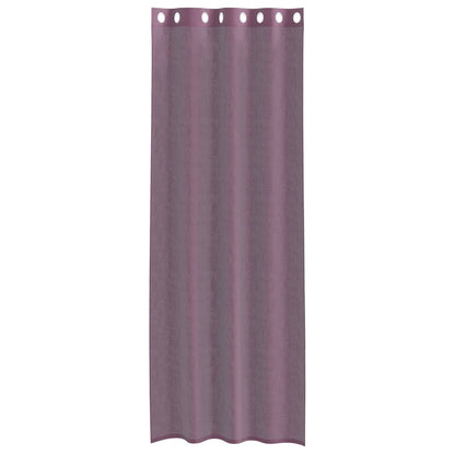 Voile Curtains with Grommets 2 pcs Purple 140x260 cm