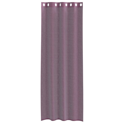 Voile Curtains with Grommets 2 pcs Purple 140x300 cm
