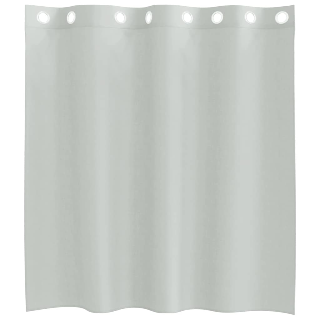 Voile Curtains with Grommets 2 pcs Light Grey 140x140 cm