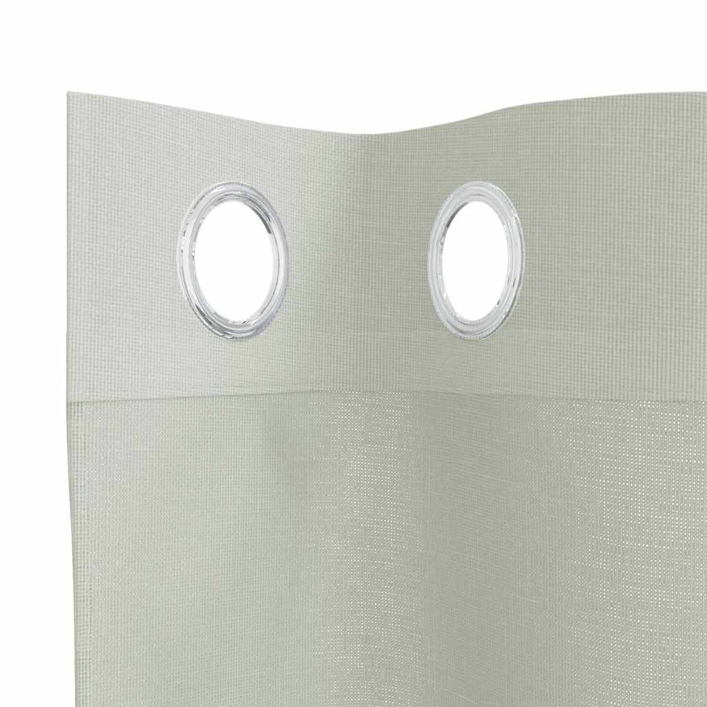 Voile Curtains with Grommets 2 pcs Light Grey 140x140 cm