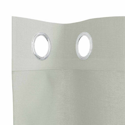 Voile Curtains with Grommets 2 pcs Light Grey 140x140 cm