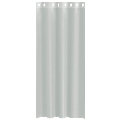Voile Curtains with Grommets 2 pcs Light Grey 140x225 cm